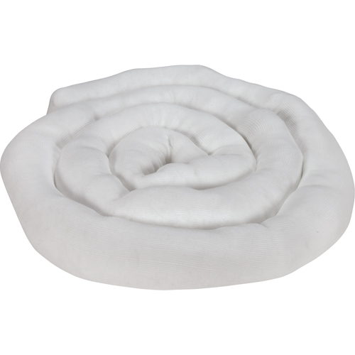 Remblais tubulaire absorbant, Huile seulement, Absorption 45 gal., 3" la x 10' lo, Pqt de 10 The Estey Group