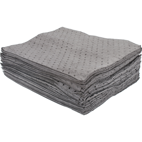 Feuilles absorbantes li&eacute;es de premi&egrave;re qualit&eacute;, Universel, 15" x 17", 15 gal. d'absorption The Estey Group
