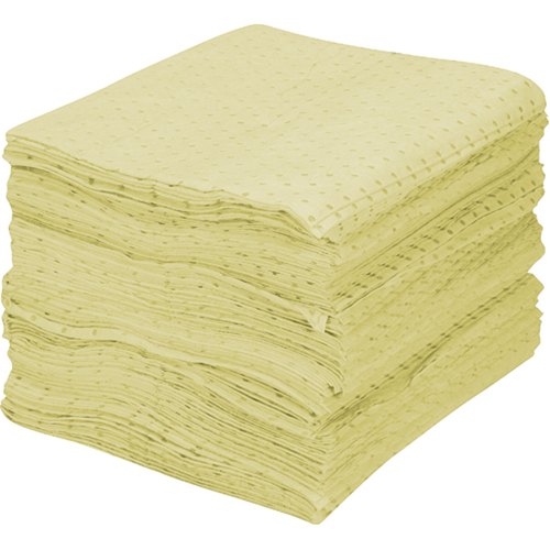Premium Fine Fiber Sorbent Pads, Hazmat, 15" x 17", 30 gal. Absorbancy The Estey Group