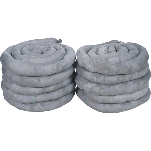 Sorbents Socks, Universal, 40 gal. Absorbancy, 3" W x 10' L, Pack of 10 The Estey Group
