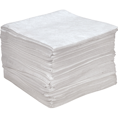 Premium Anti Static Sorbent Pads, Oil Only, 15" x 18", 25 gal. Absorbancy The Estey Group
