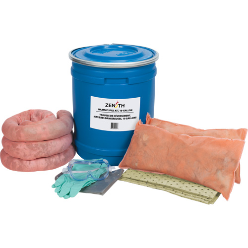 Trousse de lutte contre les d&eacute;versements de premi&egrave;re qualit&eacute; pour camion, Mati&egrave;res dangereuses, Baril, Absorbance de 10 gal. US The Estey Group