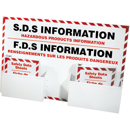 Postes d'information de fiches de donn&eacute;es de s&eacute;curit&eacute;, Anglais & français, Compris reliures The Estey Group
