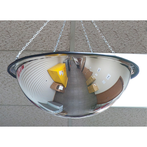 Miroir en d&ocirc;me 360°, D&ocirc;me complet, Dessus ouvert, Diam&egrave;tre 20" The Estey Group