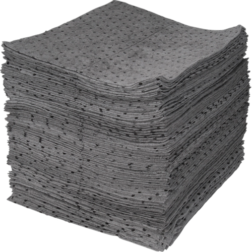 Premium Bonded Sorbent Pads, Universal, 15" x 17", 30 gal. Absorbancy The Estey Group