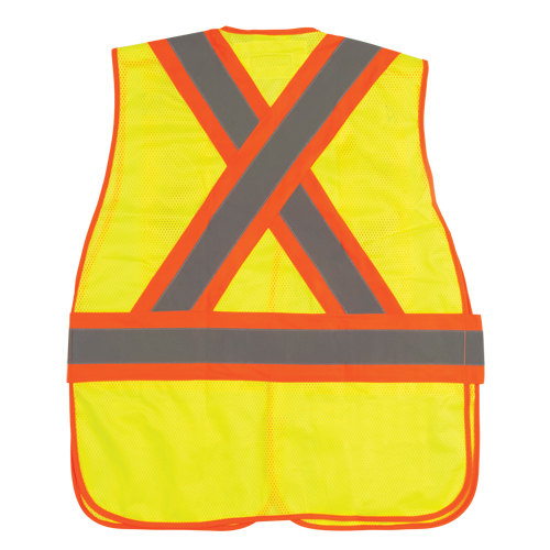 Veste d'arpenteur r&eacute;sistante aux flammes, Jaune lime haute visibilit&eacute;, Moyen, Polyester The Estey Group