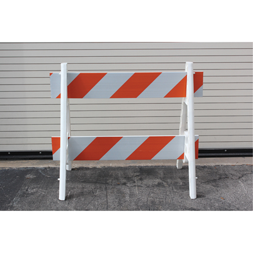 Barricades, A-Frame, 72" L x 40" H, Orange/White The Estey Group