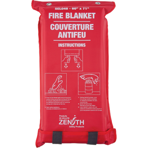 Couverture anti-feu, Fibre de verre, 60"la x 71"lo The Estey Group