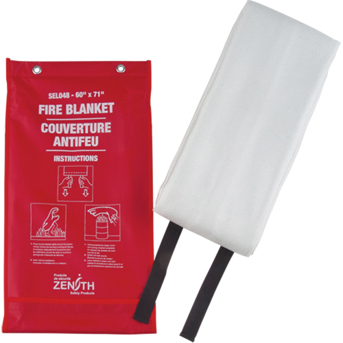 Couverture anti-feu, Fibre de verre, 60"la x 71"lo The Estey Group