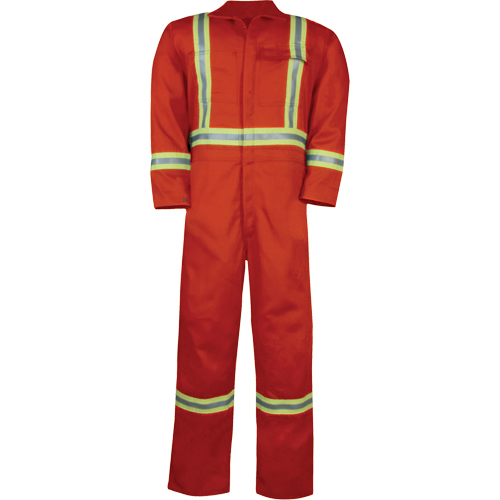 Combinaison non doubl&eacute;e haute visibilit&eacute;, Taille Petit, Orange The Estey Group