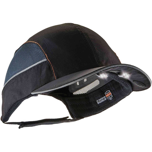 Skullerz&reg; 8960 Short Brim Bump Cap with LED Lighting, Black The Estey Group