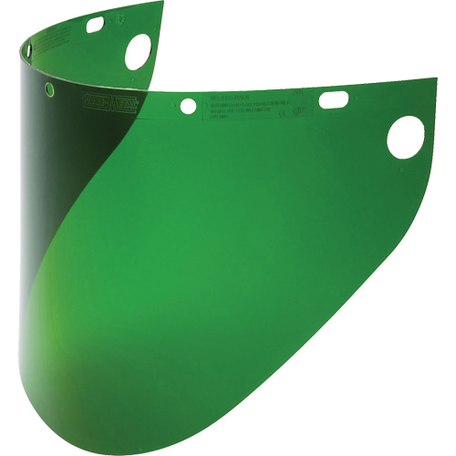 Fibre-Metal&reg; Extended View Faceshield Visor, Propionate, Green Tint The Estey Group