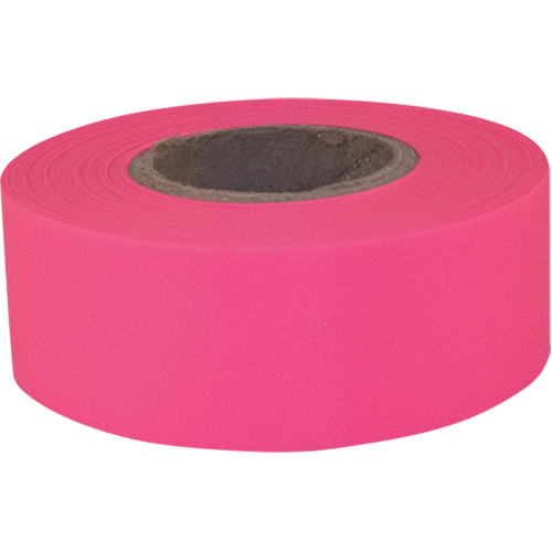 Ruban de signalisation Sub-Zero, 1,2" la x 150' lo, Rose fluorescent The Estey Group
