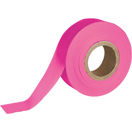Ruban pour signalisation, 1,188" la x 150' lo, Rose fluorescent The Estey Group