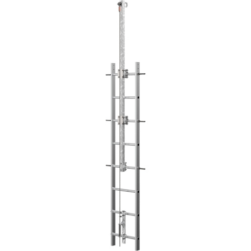 Vi-Go Continuous Ladder Climbing Safety System with Automatic Pass-Through, Stainless Steel The Estey Group