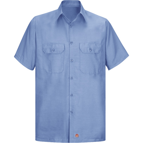 Short Sleeve Ripstop Shirt, Men's, Large (Tall), Blue The Estey Group