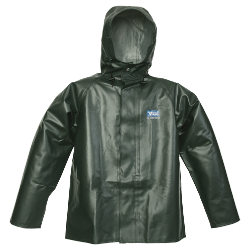 Manteau de pluie Journeyman r&eacute;sistant aux produits chimiques, 3T-Grand, Vert, Polyester/PVC The Estey Group