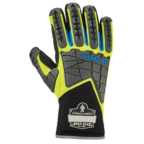 ProFlex&reg; Performance Dorsal Impact-Reducing Gloves + Thermal WP, Small, Suede Palm, Safety Cuff The Estey Group