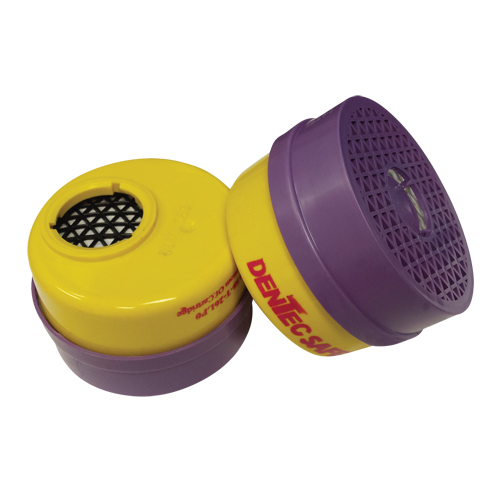 Cartouche pour respirateur, Combinaison cartouche et filtre contre les particules pour gaz/vapeurs, Gaz acide/Vapeur organique/Filtre P100 The Estey Group