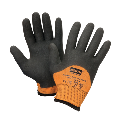 Gants North Cold Grip Plus 5, Taille T-Grand/10, Calibre 15, Rev&ecirc;tement PVC, Enveloppe en Polyamide, ANSI/ISEA 105 niveau 5 The Estey Group