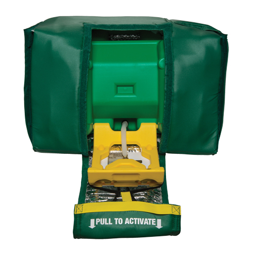 Tempered Portable Eyewash, Gravity-Fed, 9 gal. Capacity, Meets ANSI Z358.1 The Estey Group