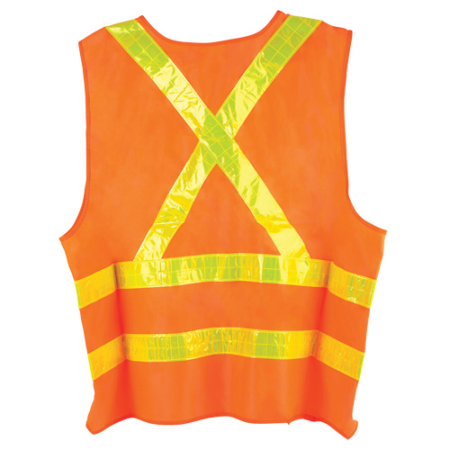 Veste de circulation Dynamic, Orange haute visibilit&eacute;, Grand, Polyester The Estey Group
