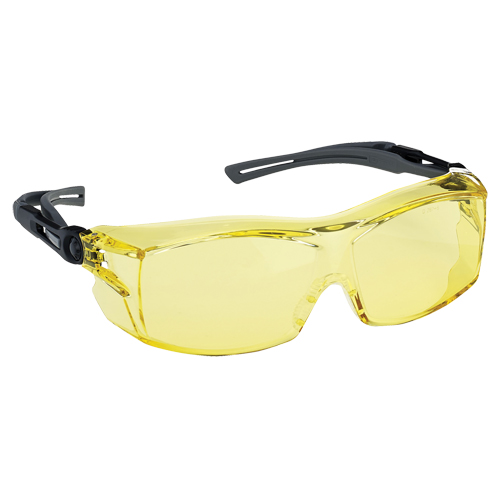 Dynamic OTG Extra Series Safety Glasses, Amber Lens, Anti-Fog/Anti-Scratch, ANSI Z87+/Meets/Exceeds CSA Z94.3 The Estey Group