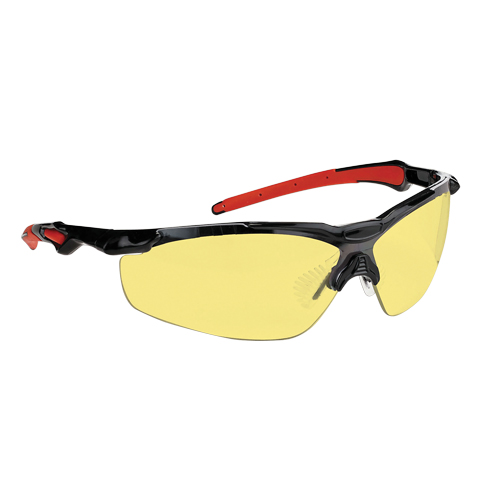 Dynamic Hawk Series Safety Glasses, Amber Lens, Anti-Fog, ANSI Z87+/Meets/Exceeds CSA Z94.3 The Estey Group