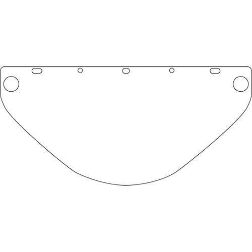 Dynamic Die Cut Faceshield Visor, PETG, Clear Tint The Estey Group