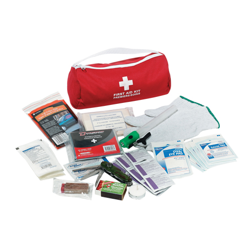 Trousse de premiers soins pour auto Dynamic, Dispositif m&eacute;dical Classe 1, Sac en nylon The Estey Group