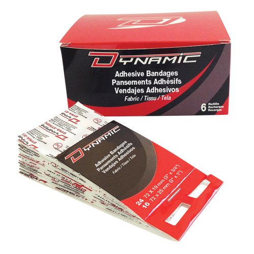 Recharge de pansements adh&eacute;sifs pour distributeur Dynamic, Bout de doigt, 3", Tissu, Non st&eacute;rile The Estey Group