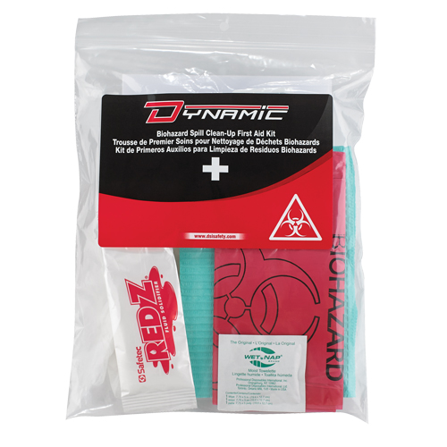 Dynamic Biohazard Spill Clean-Up First Aid Kit, Class 1 Medical Device, Resealable Plastic Bag The Estey Group