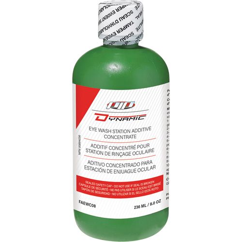 Additif concentr&eacute; pour douche oculaire Dynamic, Bouteille Plein, 8 oz The Estey Group