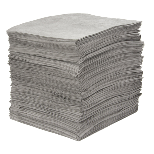 Premium Meltblown Sorbent Pads, Universal, 15" x 18", 25 gal. Absorbancy The Estey Group