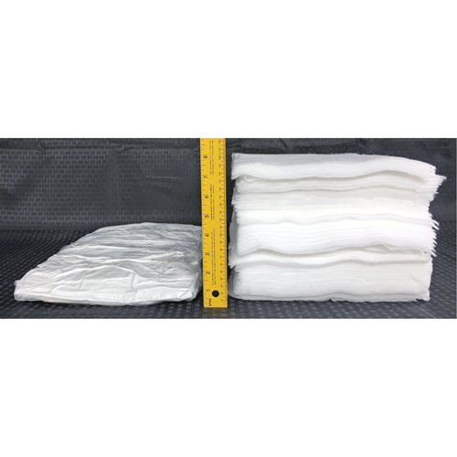 Chiffons pour l'huile Spilltration, Huile seulement, 16" x 10", 29 gal. d'absorption The Estey Group