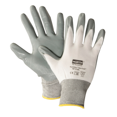 NorthFlex Nitri Task Gloves, X-Large, Nitrile Coating, 13 Gauge, Nylon Shell The Estey Group