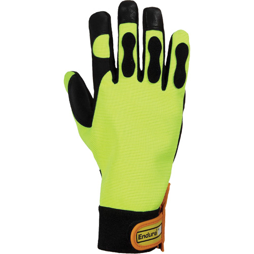 Gants pour scie &agrave; chaîne haute visibilit&eacute; Endura, Taille Grand/9, Paume Ch&egrave;vre The Estey Group