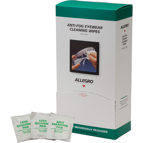 Serviettes nettoyantes pour lunettes ALLEGRO INDUSTRIES, 5" x 8", Paquet de 100 The Estey Group
