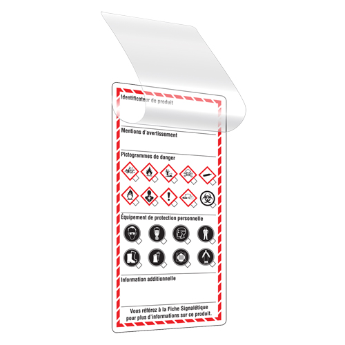 Self-Laminating Workplace Tags, Cardstock, 3" W x 6" H, French The Estey Group