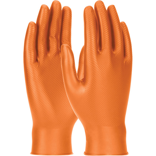 Grippaz Skins Ambidextrous Disposable Gloves, Small, Nitrile, 6-mil, Powder-Free, Orange The Estey Group