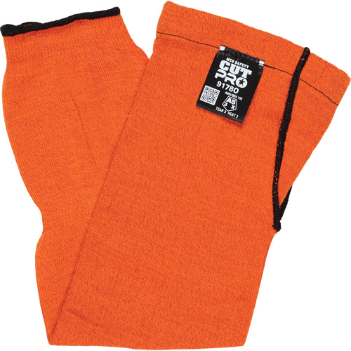Manches Memphis avec trou pour le pouce, Kevlar, 18", ASTM ANSI niveau A5, Orange The Estey Group