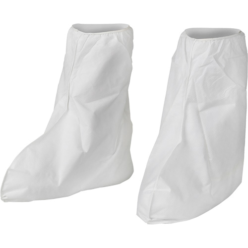KleenGuard A40 Disposable Boot Covers, One Size, Microporous, White The Estey Group