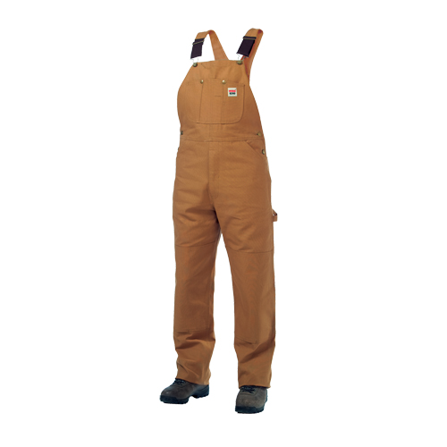 Salopettes en canevas de coton non doubl&eacute;e, Hommes, Grand, Brun The Estey Group