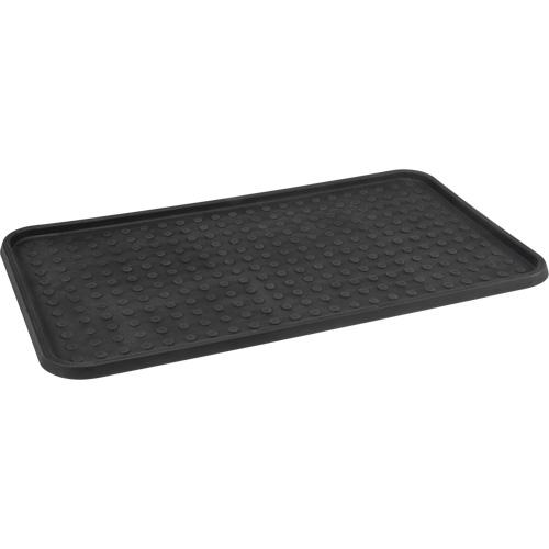 Boot Tray, Plastic, Black, 25" L x 14" W The Estey Group
