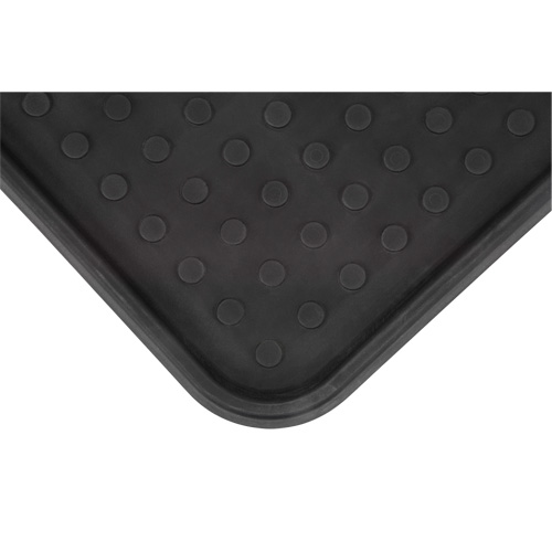 Boot Tray, Plastic, Black, 25" L x 14" W The Estey Group