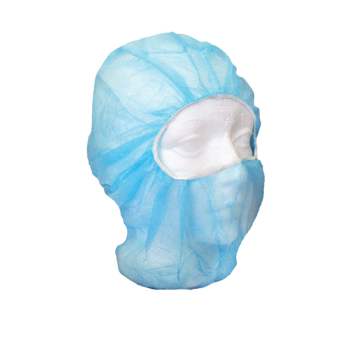 Disposable Balaclava Hood, Polypropylene, Blue The Estey Group