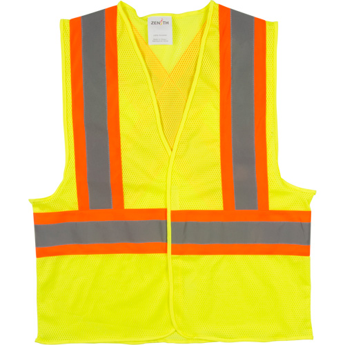 Veste de s&eacute;curit&eacute; pour la circulation, Jaune lime haute visibilit&eacute;, Moyen, Polyester The Estey Group