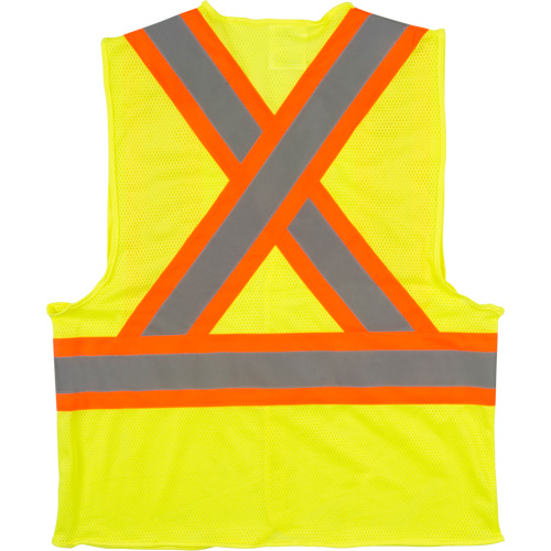 Veste de s&eacute;curit&eacute; pour la circulation, Jaune lime haute visibilit&eacute;, Moyen, Polyester The Estey Group