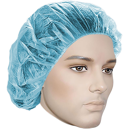 Bouffant Caps, Polypropylene, 18", Blue The Estey Group