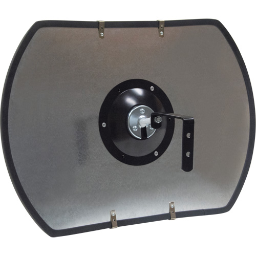 Miroir convexe rectangulaire/rond avec support, 12" h x 18" la, Int&eacute;rieur/Ext&eacute;rieur The Estey Group